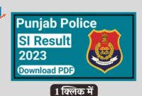 Punjab-Police-SI-Result-2023